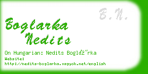 boglarka nedits business card